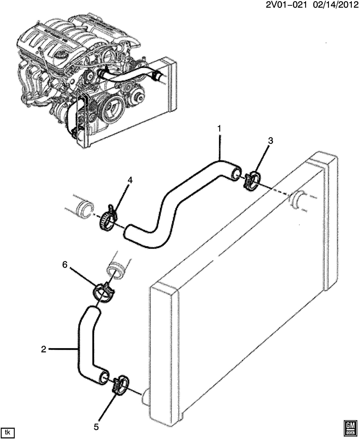 GTO 2005-2006 Radiator Hoses (LS2)