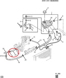 GTO 04 Heater Hose - T To Engine 92057862