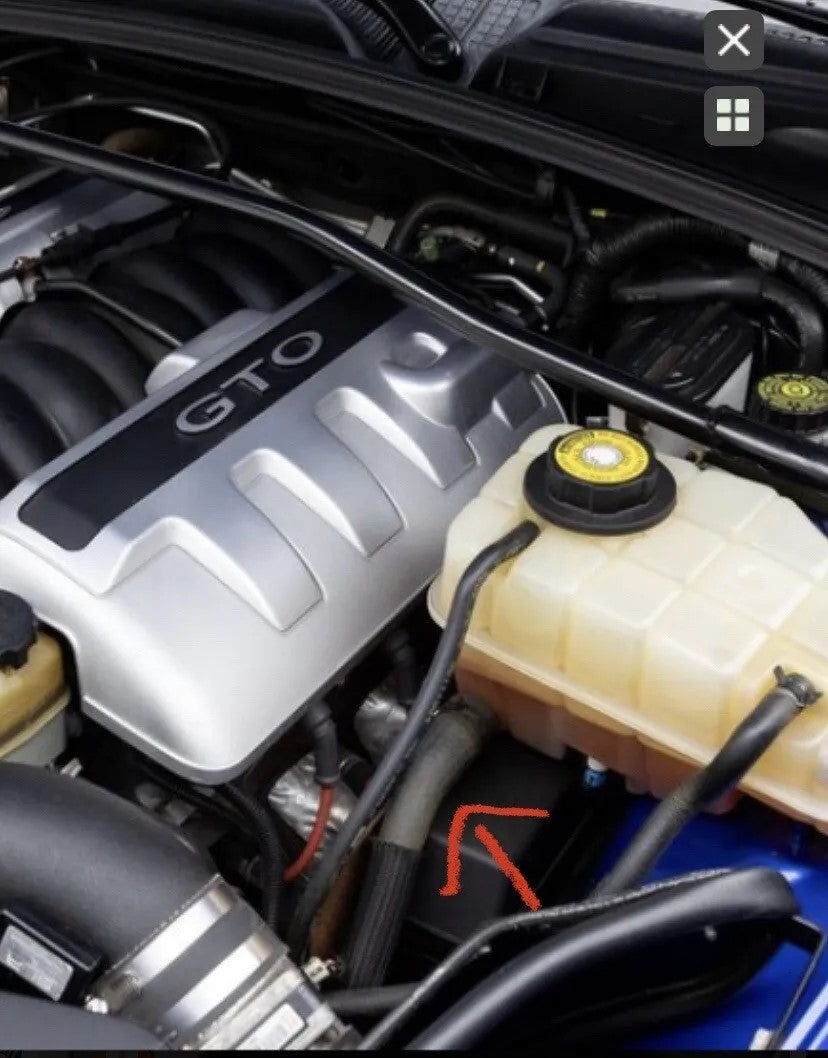 GTO 2004 Coolant Reservoir Hose - Reservoir To Crossover