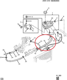 GTO 2004 Coolant Reservoir Hose - Reservoir To Crossover
