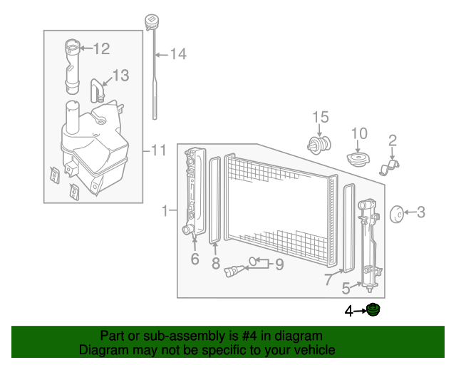GTO Lower Radiator Insulator/Bushing
