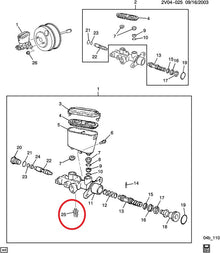 2004 GTO Brake Pressure/Fluid Warning Sensor