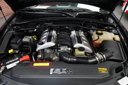 GTO 2004 Fan Caution/ Coolant Pressure Warning Label