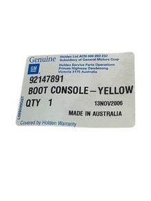 GTO Manual Shift Boot Yellow
