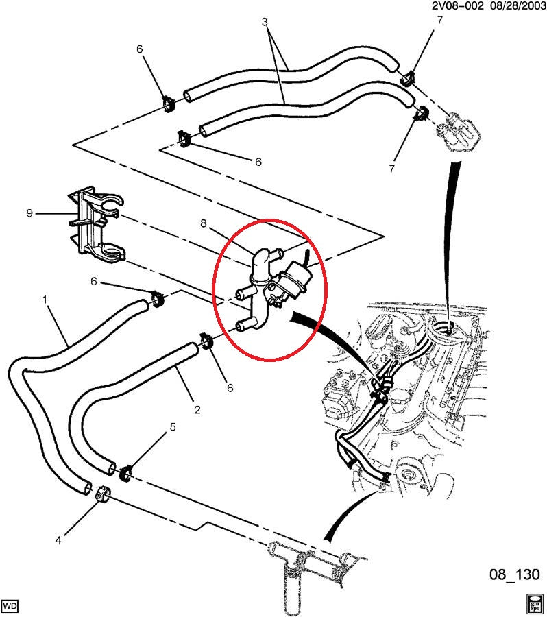 GTO 2004-2006 Heater Water Bypass Valve