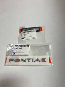GTO "PONTIAC" and "6.0" Trunk Emblems