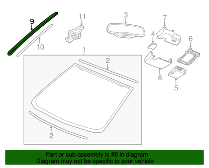Chevrolet SS LH/RH Windshield Reveal Molding