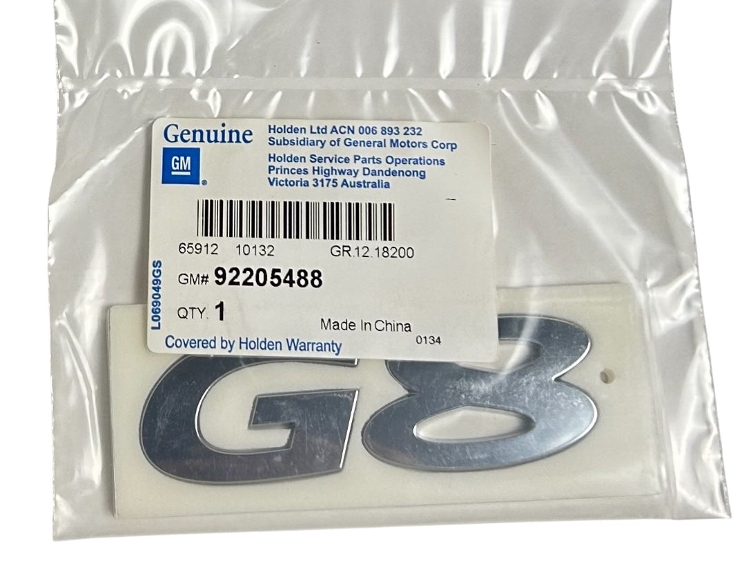 G8 "G8" Trunk Emblem