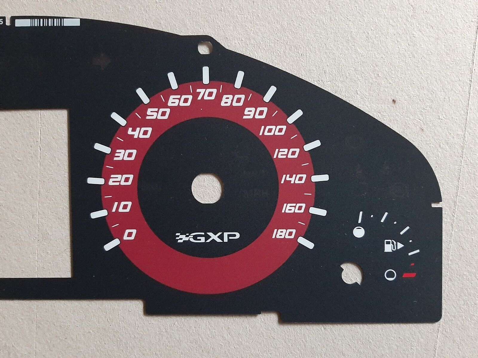 G8 GXP OEM Red Gauge Cluster Overlay – East Coast Holden Parts