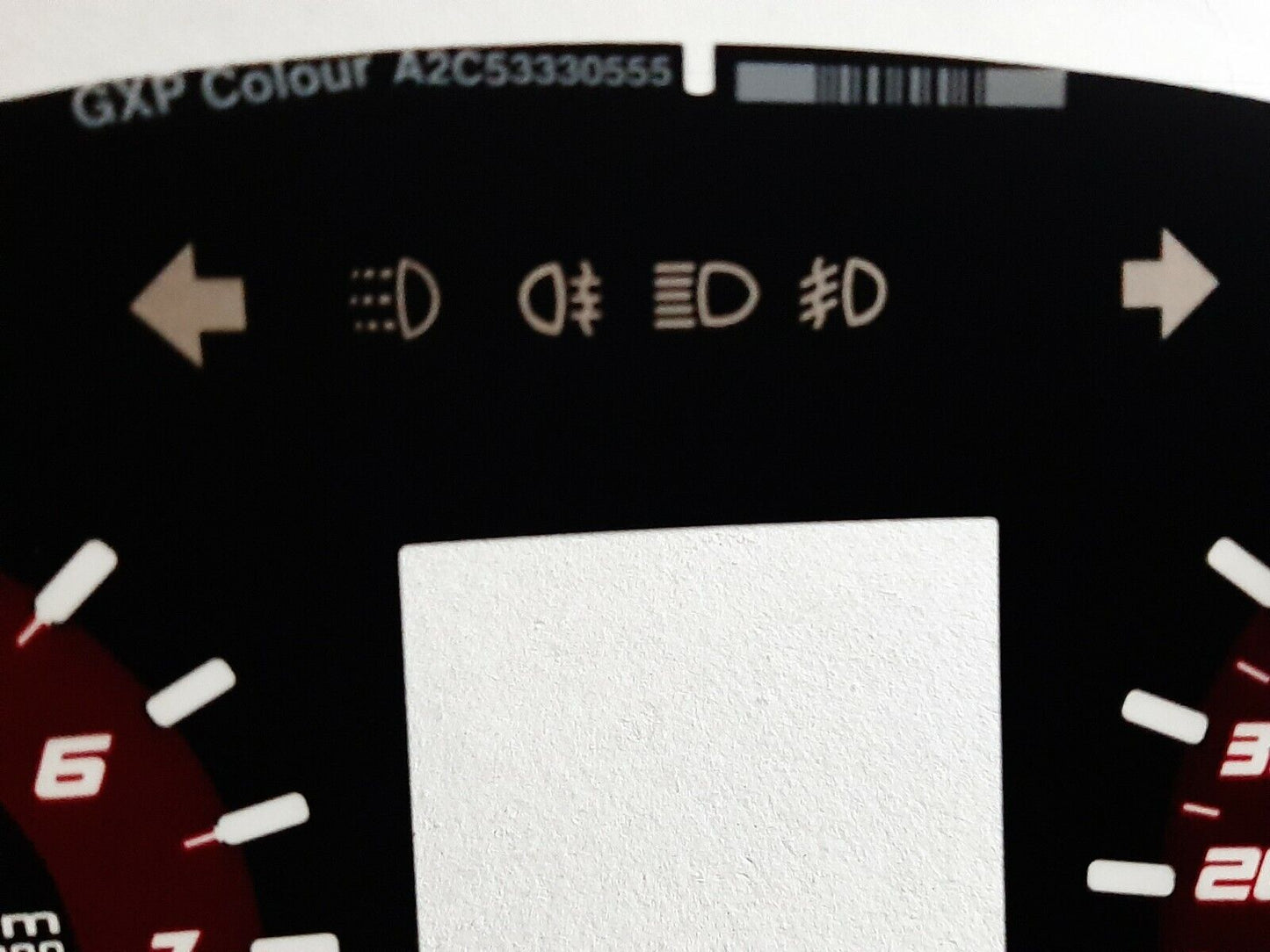 G8 GXP OEM Red Gauge Cluster Overlay