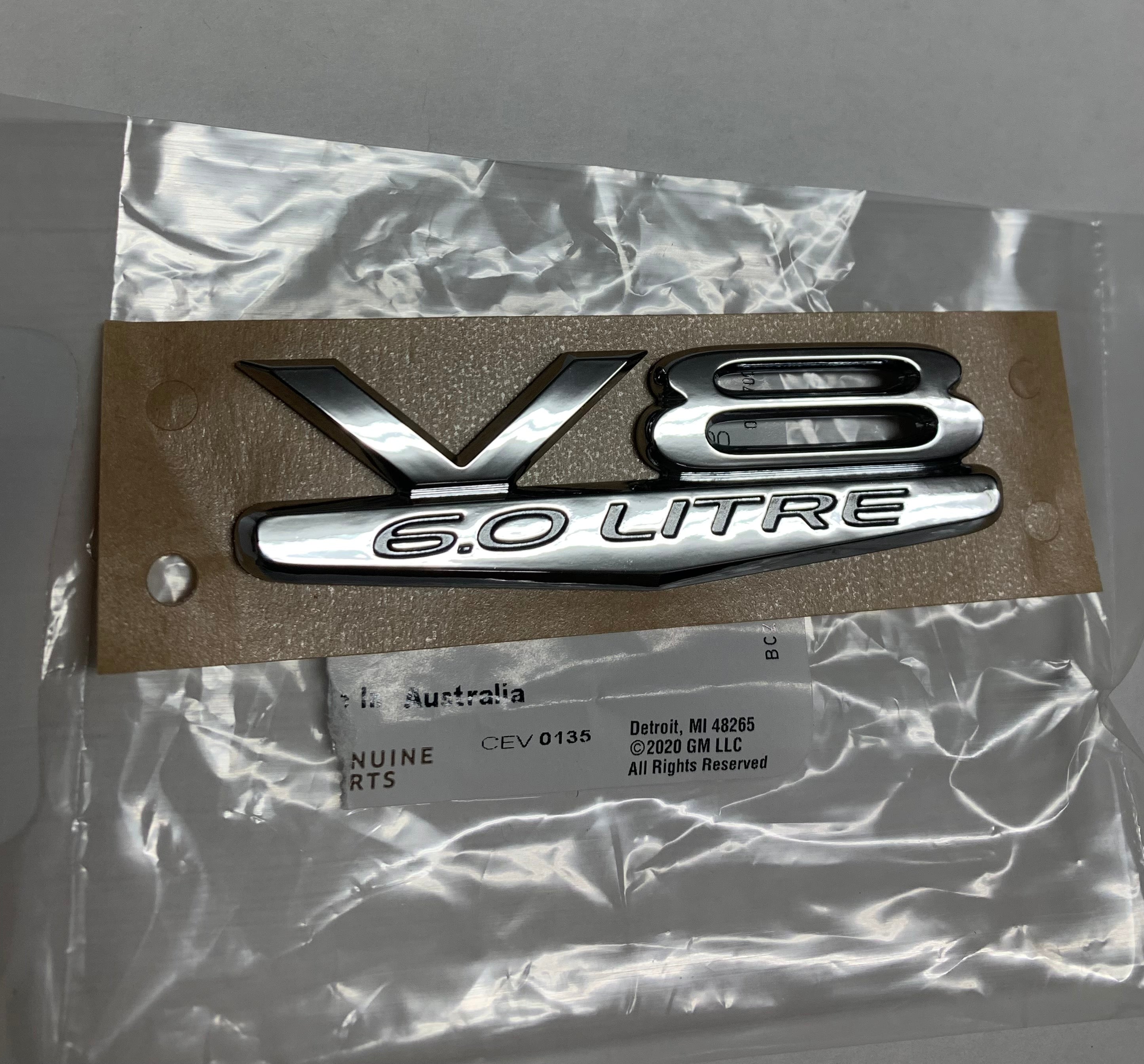 Holden OEM V8 6.0 Emblem