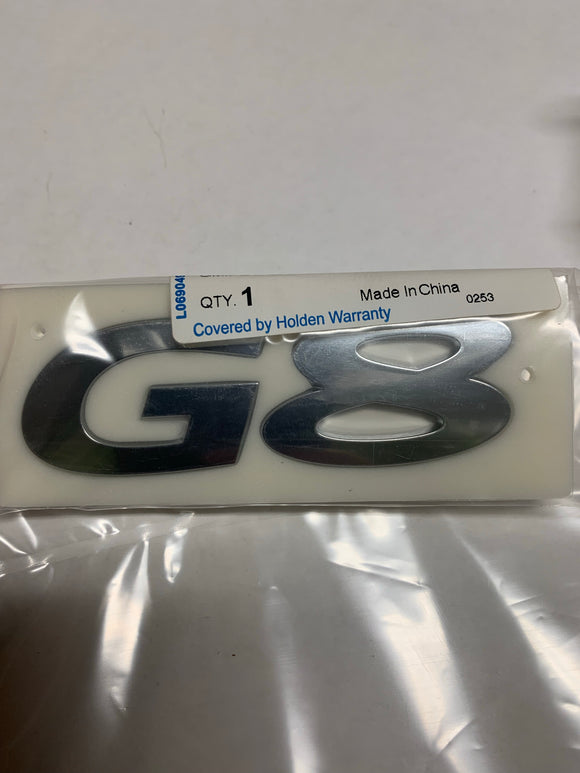 G8 OEM “G8” Trunk Emblem